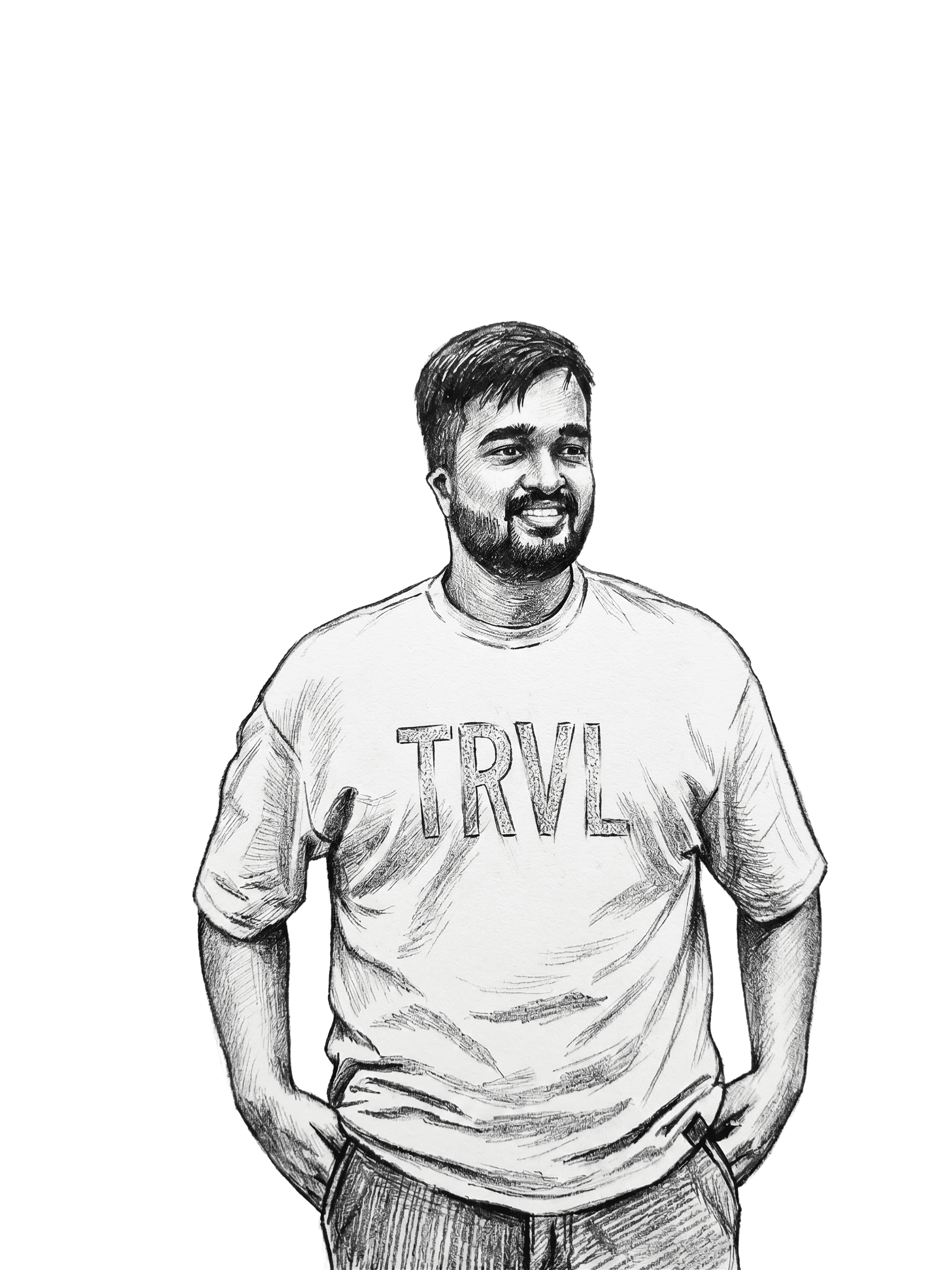 Illustrated portrait of Shubh Rathore